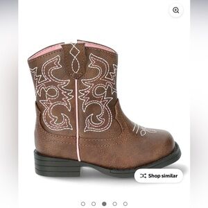 Wonder Nation Brown and Pink Kids Boots